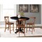 International Concepts 36 in. Solid Wood Round Extension Dining Table with 4 Counter Height Stools in Black/Distressed Oak K46-36RXT-23S4261324 - alternate 5